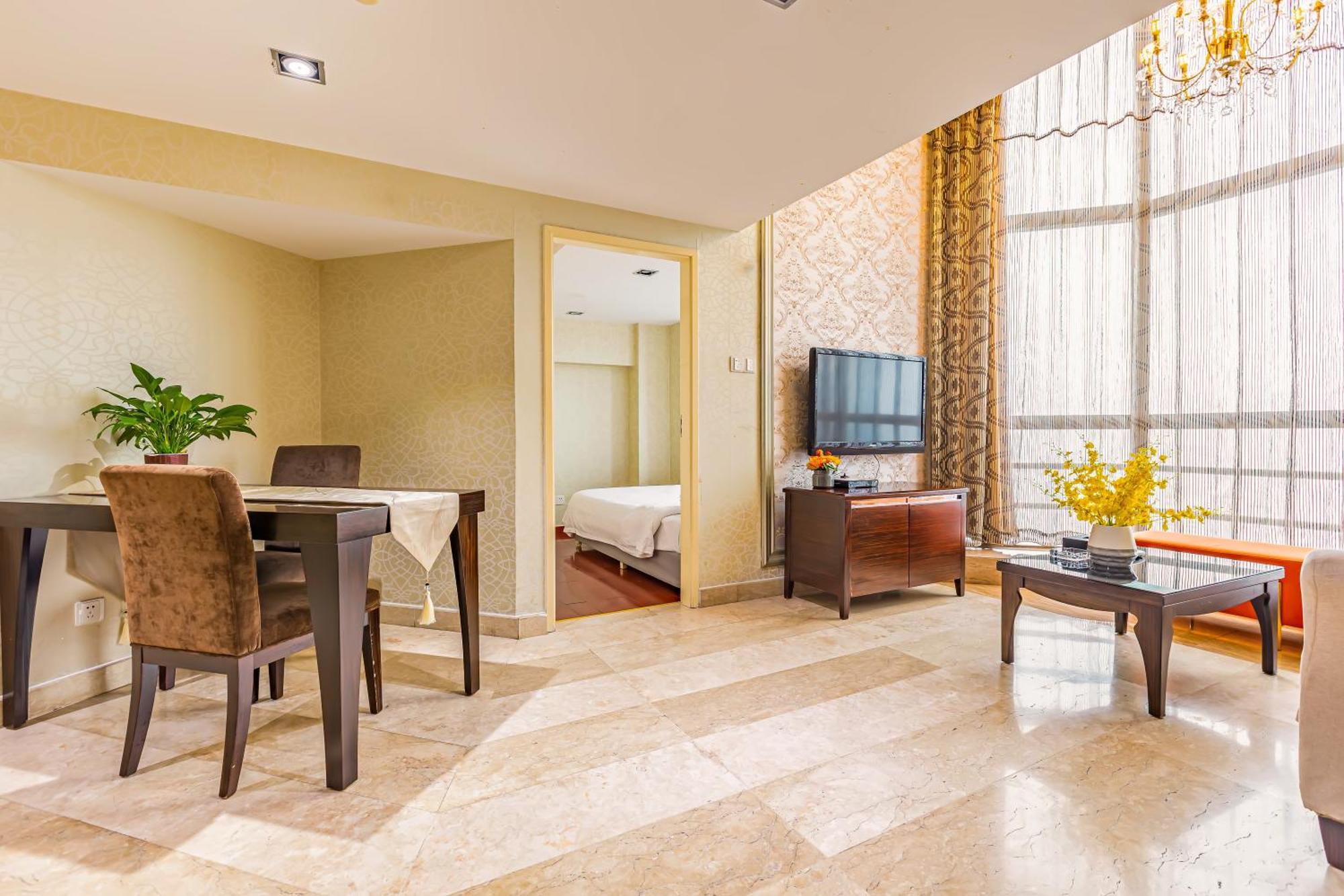 Waifiden Guangzhou Grand View Golden Palace Apartment - Free Shuttle Bus During The Canton Fair Szoba fotó